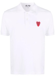 Comme des Garçons logo-patch cotton polo shirt