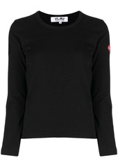 Comme des Garçons logo-patch long-sleeve T-shirt