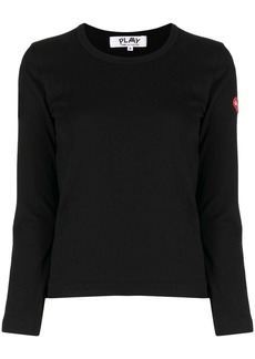 Comme des Garçons logo-patch long-sleeve T-shirt