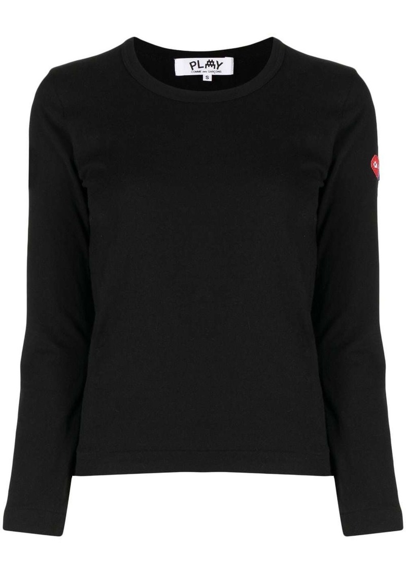 Comme des Garçons logo-patch long-sleeve T-shirt