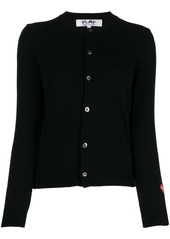 Comme des Garçons logo-patch wool cardigan