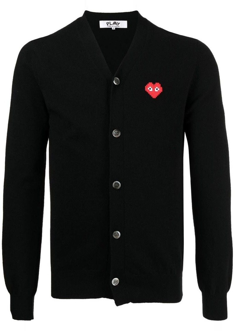 Comme des Garçons logo-patch wool cardigan