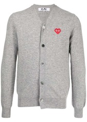 Comme des Garçons logo-patch wool cardigan