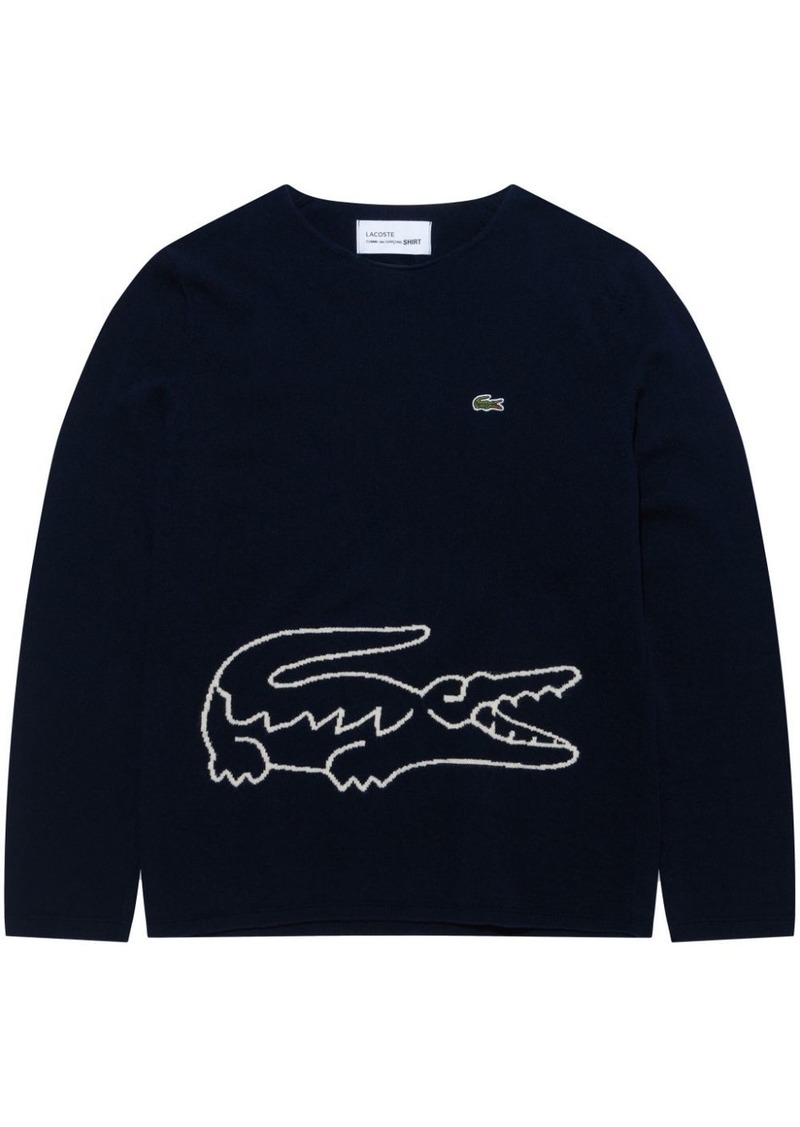 Comme des Garçons logo-patch wool jumper