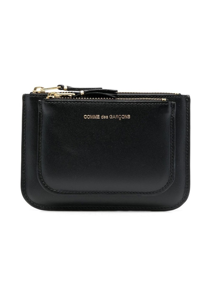 Comme des Garçons logo-print calf-leather wallet