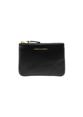 Comme des Garçons logo-print top-zip leather wallet