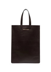 Comme des Garçons logo-print leather tote bag