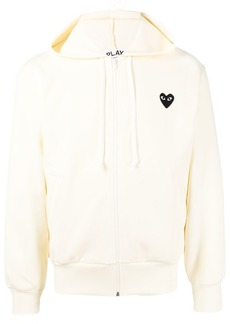 Comme des Garçons logo-print zip-up hoodie