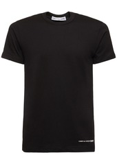 Comme des Garçons Logo Printed Cotton T-shirt