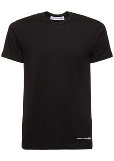 Comme des Garçons Logo Printed Cotton T-shirt