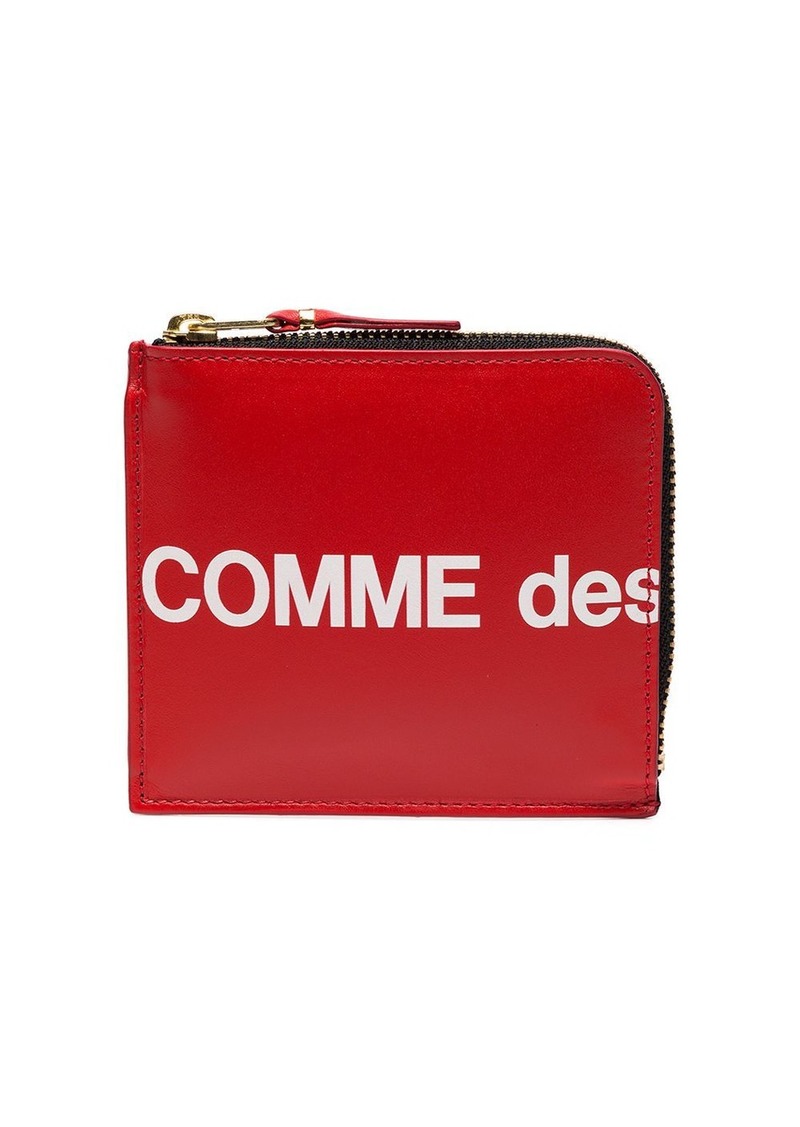 Comme des Garçons logo-print leather wallet