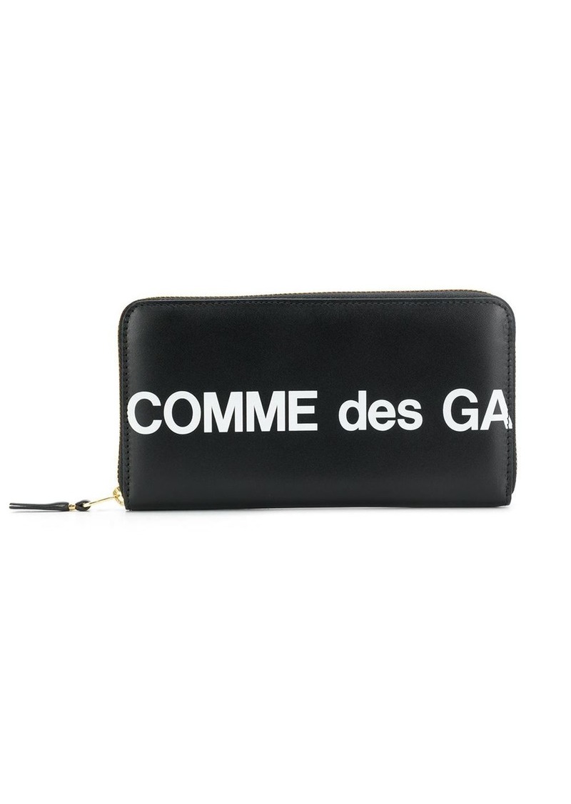 Comme des Garçons logo zip-around wallet