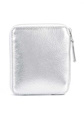 Comme des Garçons metallic zip wallet