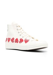 Comme des Garçons Chuck 70 Hi "Multi Hearts White" sneakers