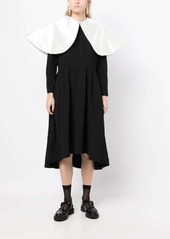 Comme des Garçons oversized-rounded-collar dress