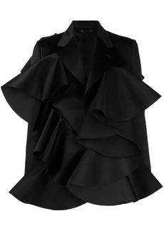 Comme des Garçons oversized-ruffle detail blazer