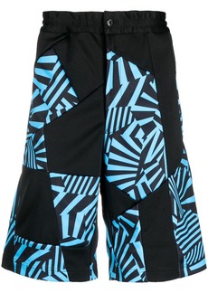 Comme des Garçons panelled-design bermuda shorts