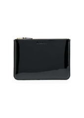 Comme des Garçons patent-finish clutch bag