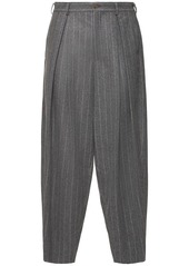 Comme des Garçons Pinstriped Wool Flannel Pants