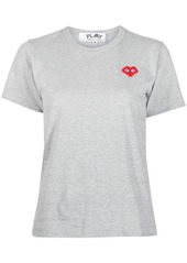 Comme des Garçons pixelated logo-patch T-shirt