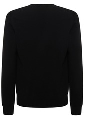 Comme des Garçons Play Logo Knit Wool V-neck Sweater