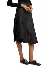 Comme des Garçons Pleated Asymmetrical Midi-Skirt