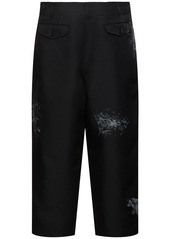 Comme des Garçons Pleated Printed Twill Pants