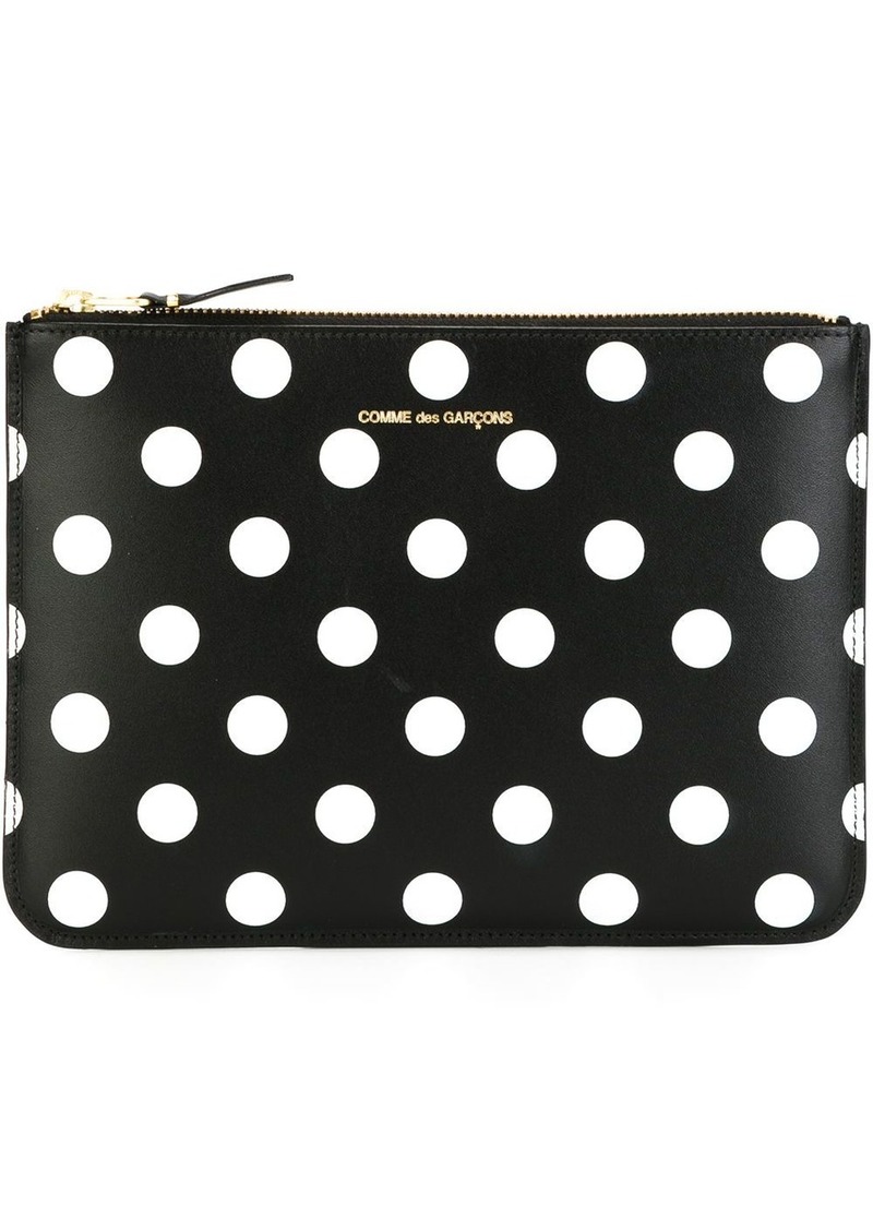 Comme des Garçons polka dot clutch