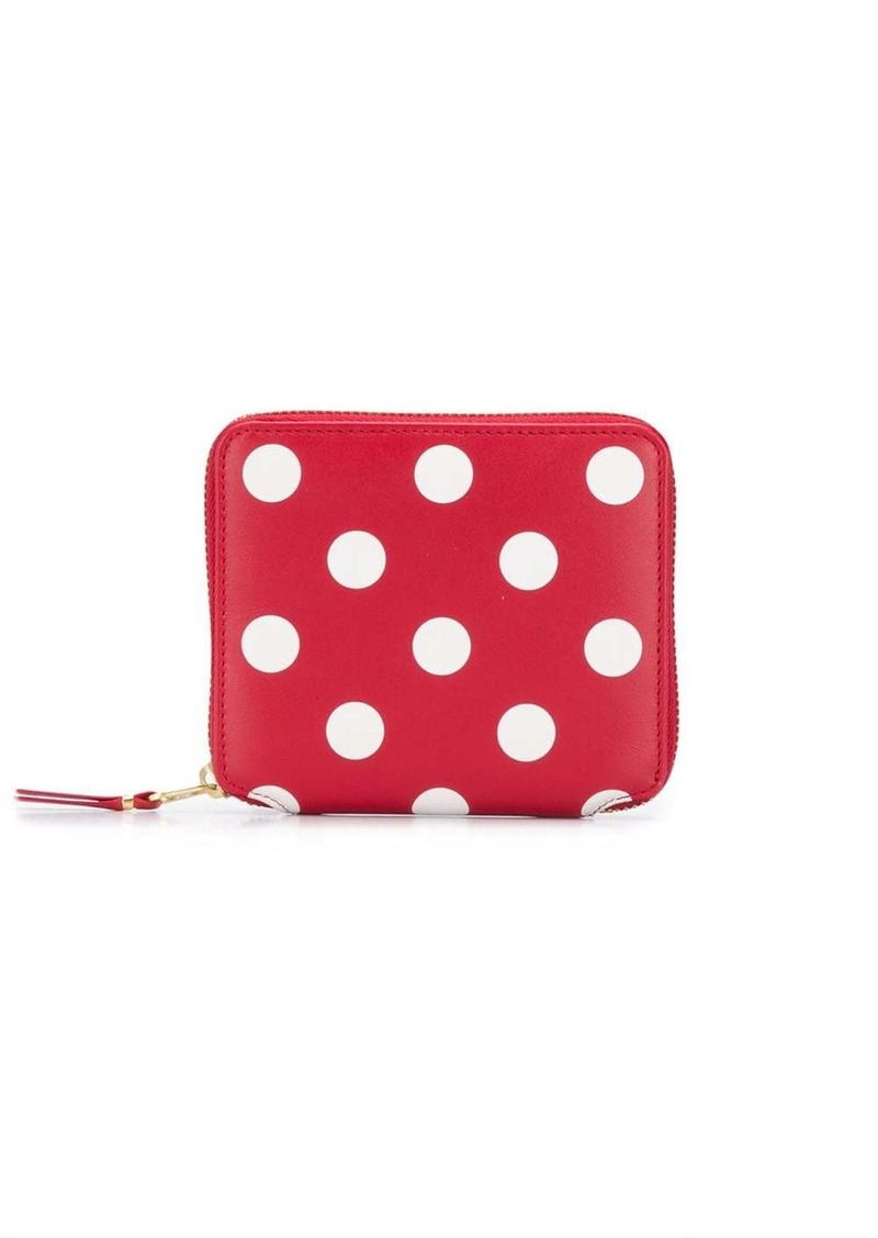 Comme des Garçons polka-dot leather wallet