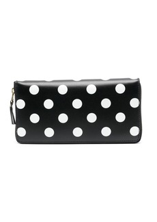 Comme des Garçons polka-dot continental wallet