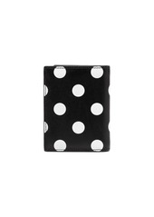 Comme des Garçons polka dot-print leather cardholder