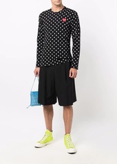 Comme des Garçons polka dot-print long-sleeved T-shirt