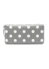 Comme des Garçons polka dot zip wallet