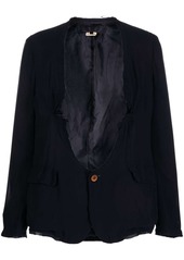 Comme des Garçons raw-edge single-button blazer