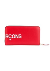 Comme des Garçons rectangular logo print wallet