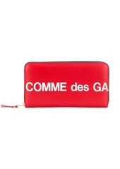 Comme des Garçons rectangular logo print wallet