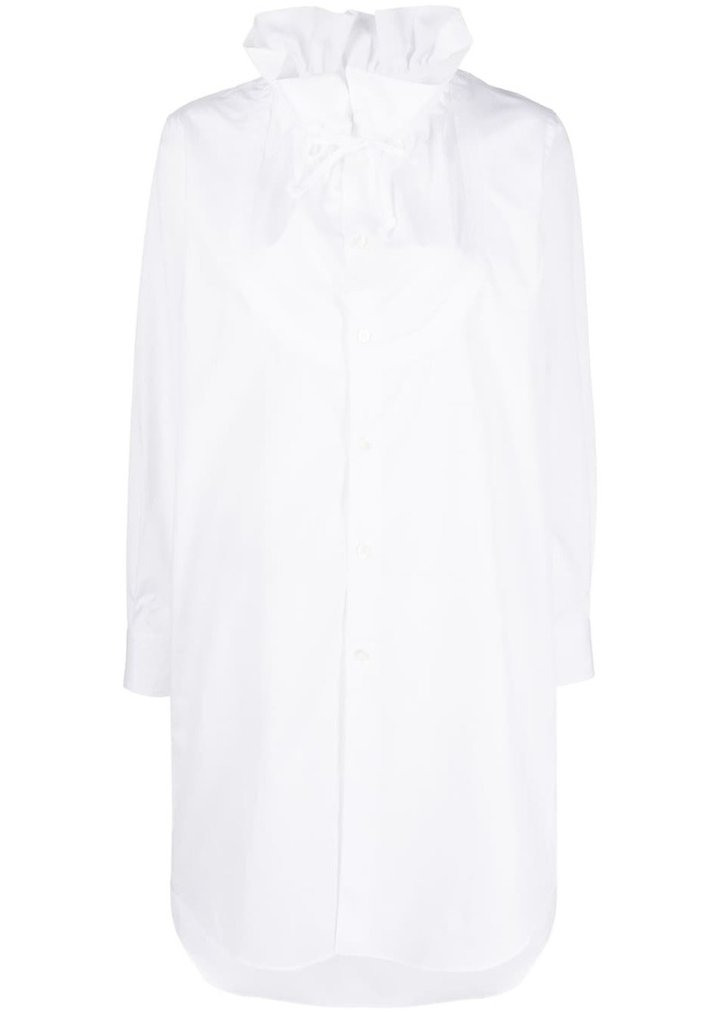 Comme des Garçons ruffled-collar poplin shirt