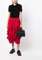 Comme des Garçons ruffled cropped trousers