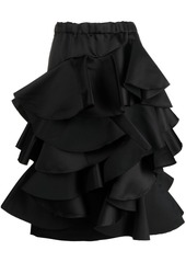 Comme des Garçons ruffled tiered midi skirt