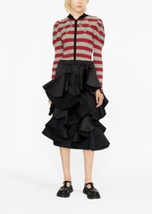 Comme des Garçons ruffled tiered midi skirt