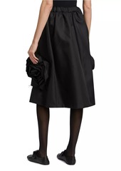 Comme des Garçons Sculptural Rose Knee-Length Skirt