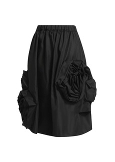 Comme des Garçons Sculptural Rose Knee-Length Skirt