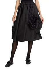 Comme des Garçons Sculptural Rose Knee-Length Skirt