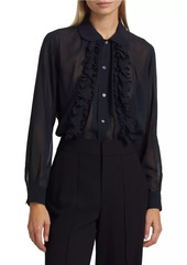 Comme des Garçons Sheer Ruffle Blouse