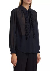 Comme des Garçons Sheer Ruffle Blouse