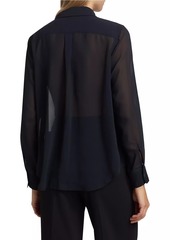 Comme des Garçons Sheer Ruffle Blouse