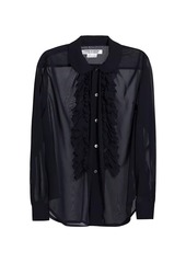 Comme des Garçons Sheer Ruffle Blouse