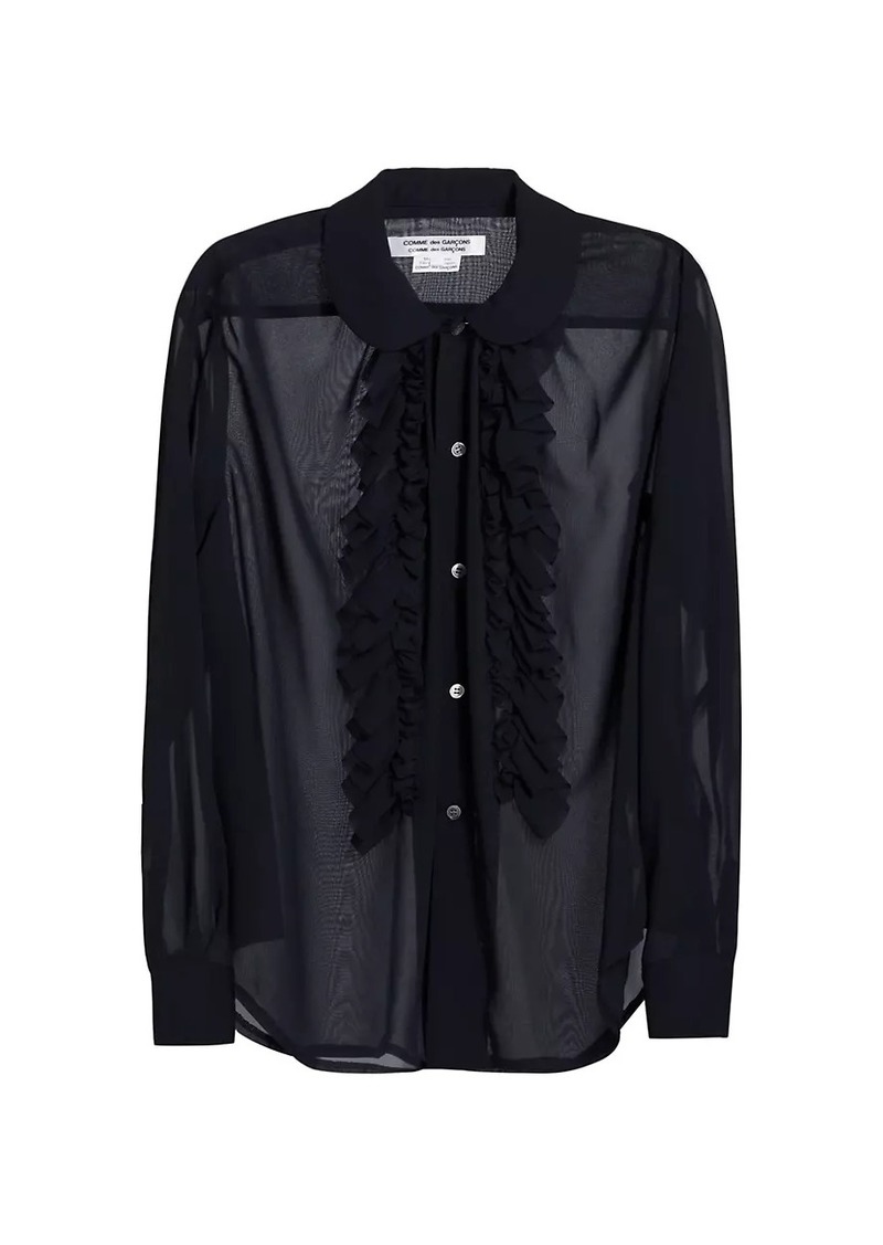 Comme des Garçons Sheer Ruffle Blouse