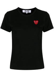 Comme des Garçons short-sleeved heart patch T-shirt