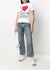 Comme des Garçons short-sleeved heart print T-shirt